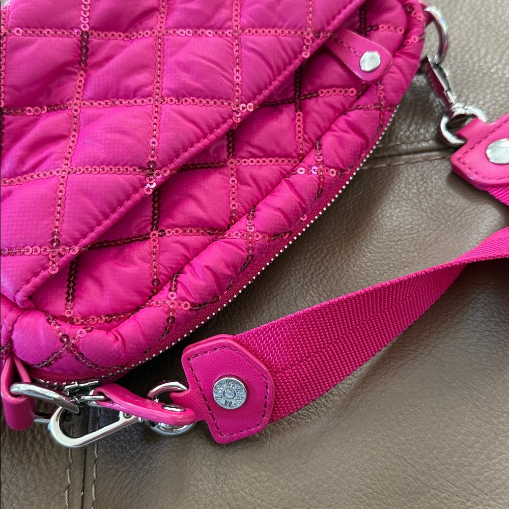 MZ Wallace pink with sequins crossbody bag - Picture 8 of 11
